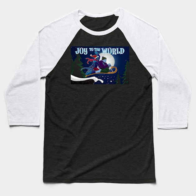 Joy To The World Baseball T-Shirt by Twogargs